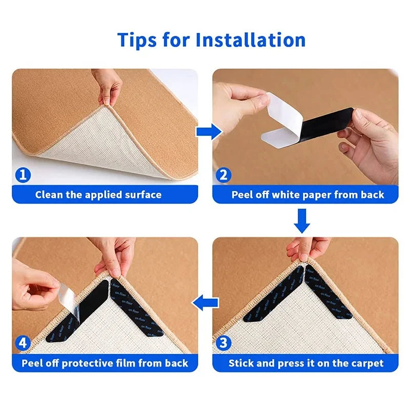 16/8pcs Carpet Non-slip Sticker