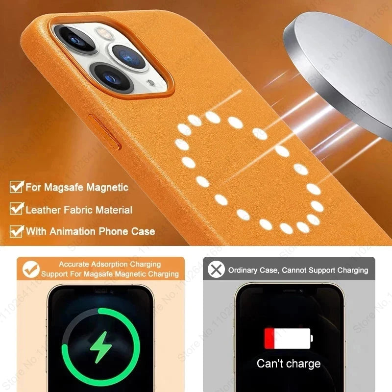 Magnetic Leather Case
