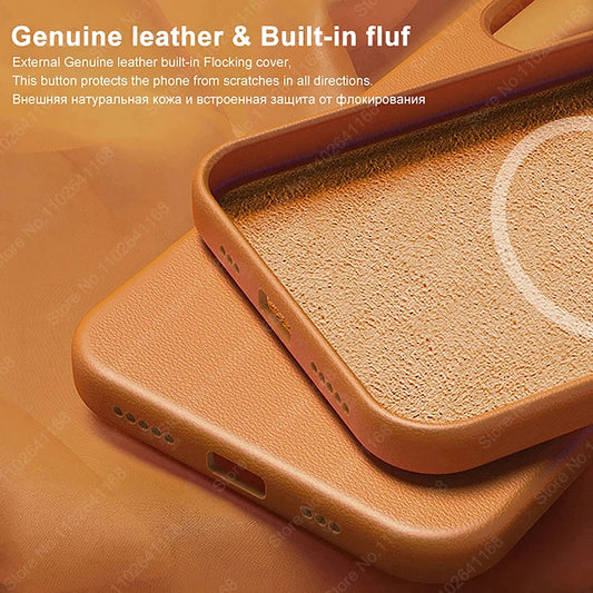Magnetic Leather Case