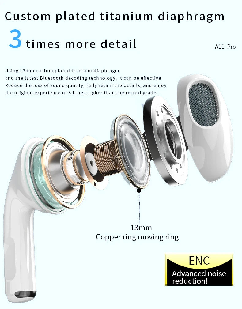 LCD Screen Earbuds