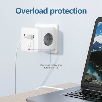 7-in-1 EU Power Strip with Surge Protection