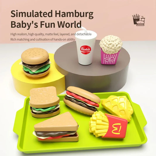 9-Piece Detachable Hamburger Play Food Set