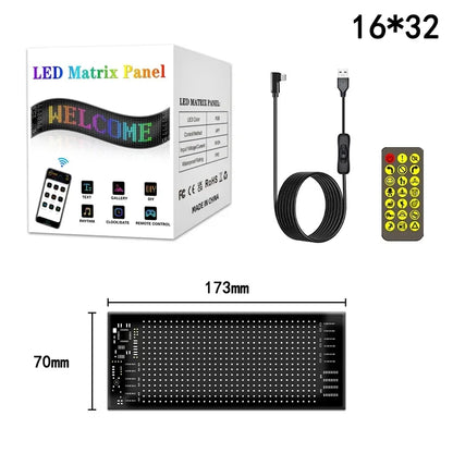 Flexible LED Sign for Car