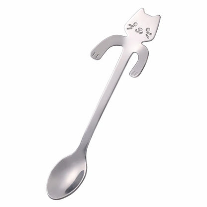 Cat Shape Stainless Steel Coffee Spoon