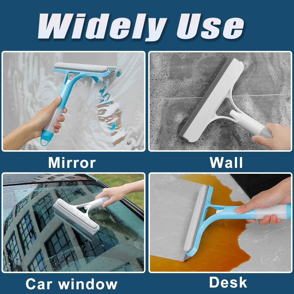 Glass Cleaning Wiper with Spray Bottle