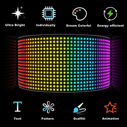Flexible LED Sign for Car