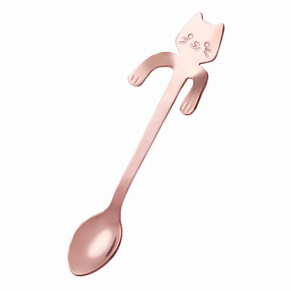 Cat Shape Stainless Steel Coffee Spoon