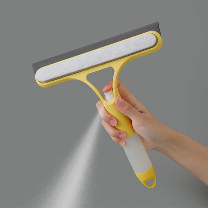 Glass Cleaning Wiper with Spray Bottle