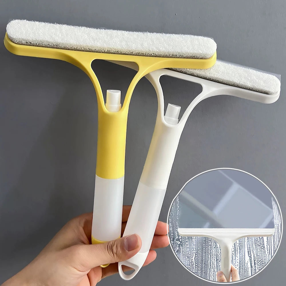 Glass Cleaning Wiper with Spray Bottle