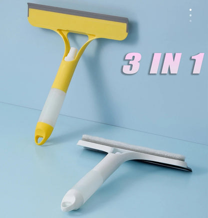 Glass Cleaning Wiper with Spray Bottle