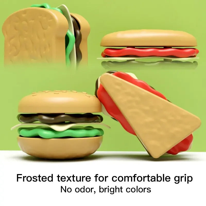 9-Piece Detachable Hamburger Play Food Set