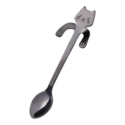 Cat Shape Stainless Steel Coffee Spoon