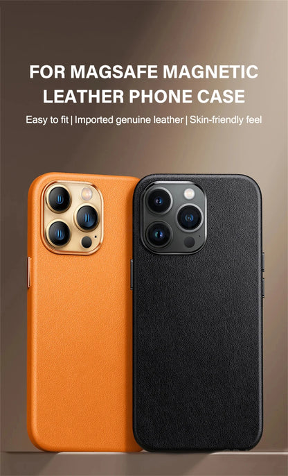 Magnetic Leather Case