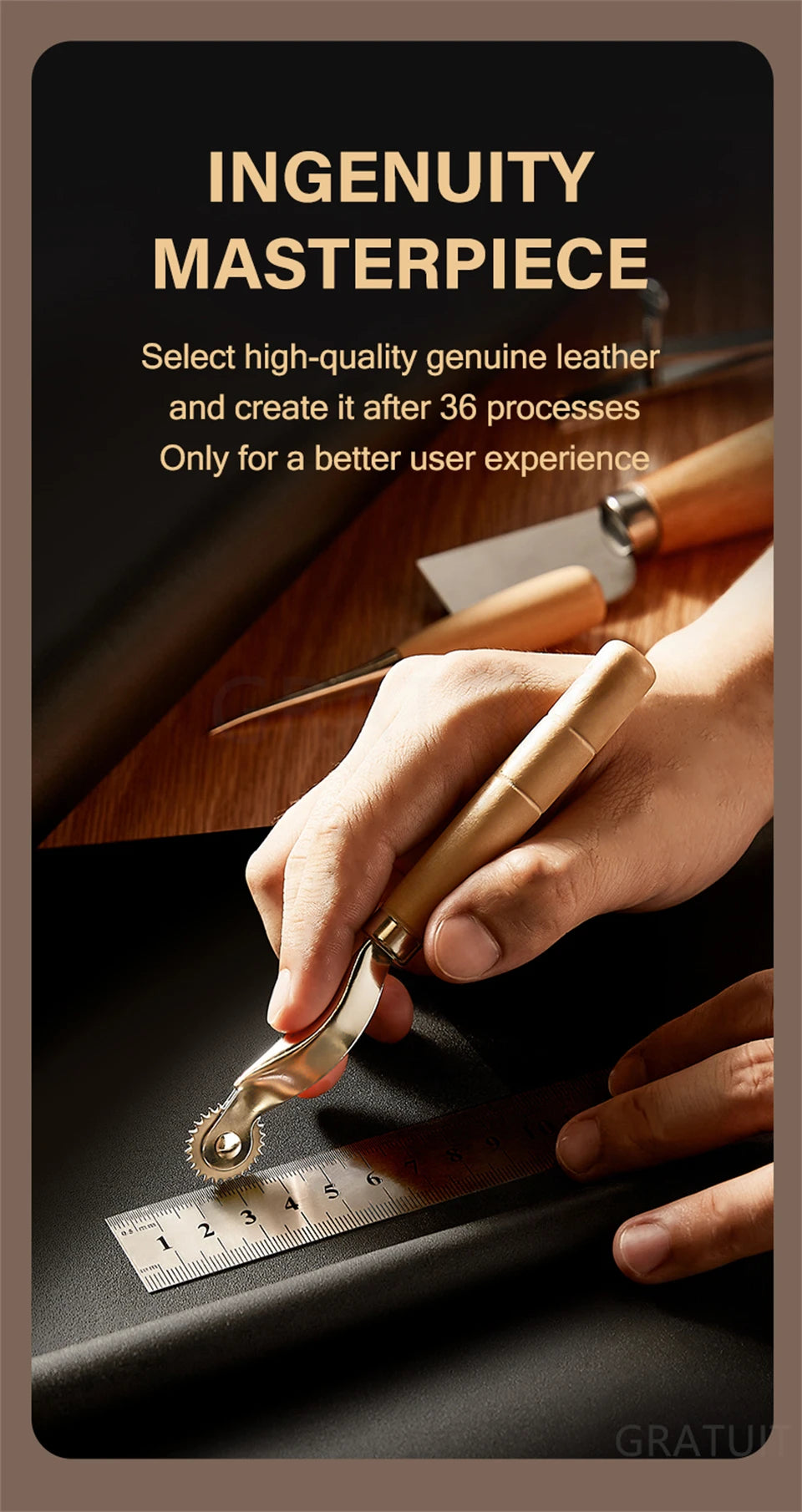 Magnetic Leather Case