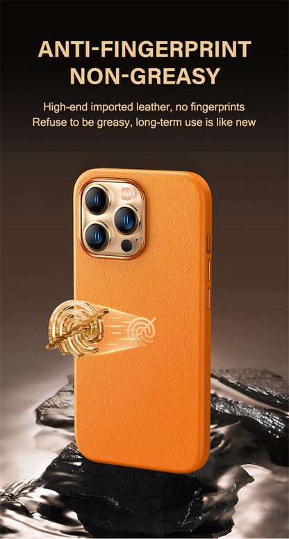 Magnetic Leather Case