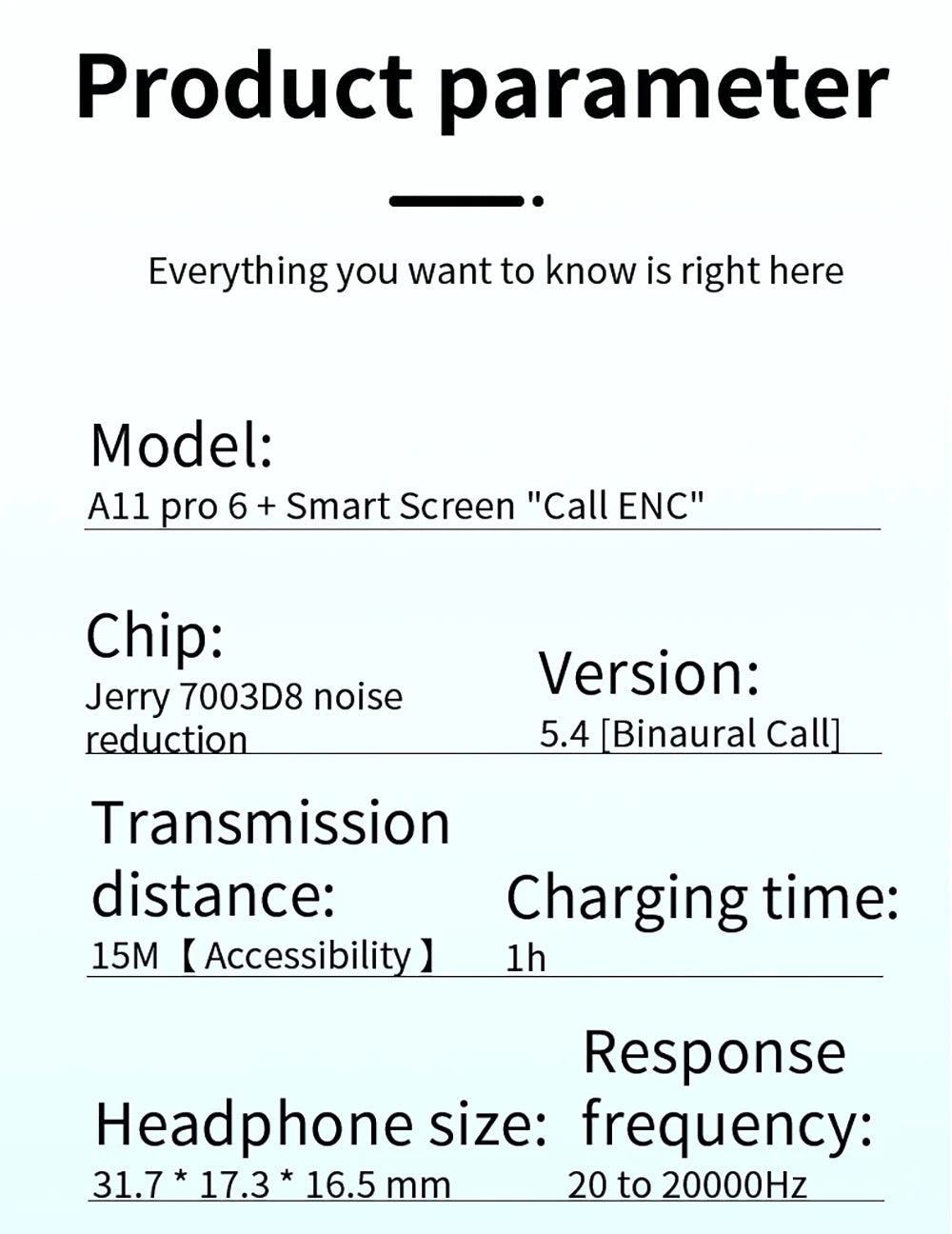 LCD Screen Earbuds