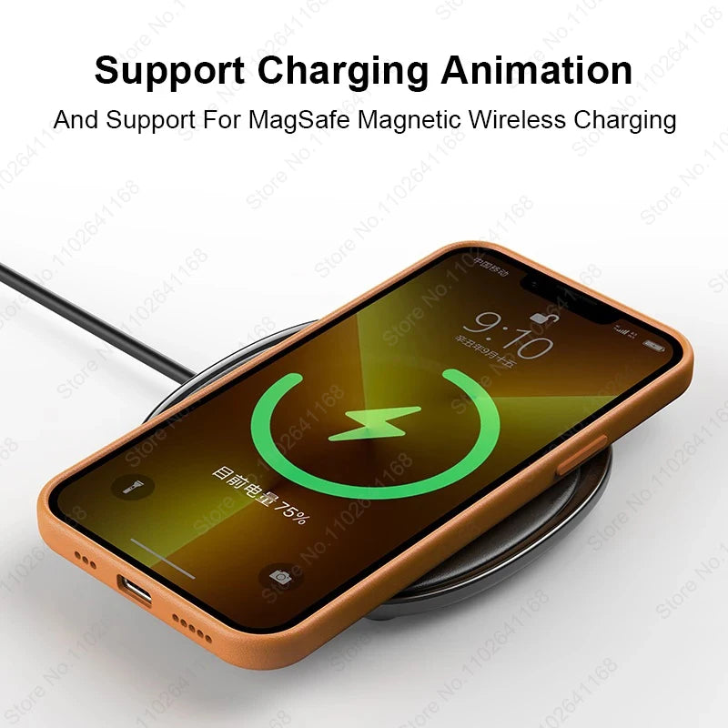 Magnetic Leather Case