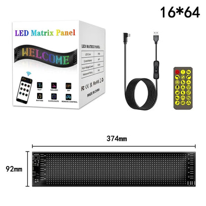 Flexible LED Sign for Car