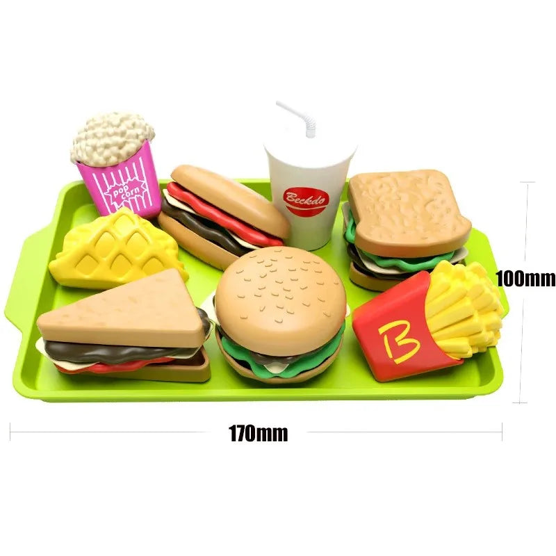 9-Piece Detachable Hamburger Play Food Set