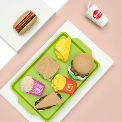 9-Piece Detachable Hamburger Play Food Set
