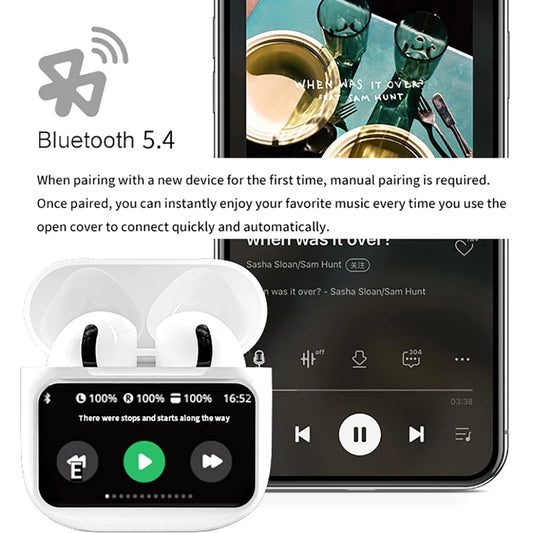 LCD Screen Earbuds