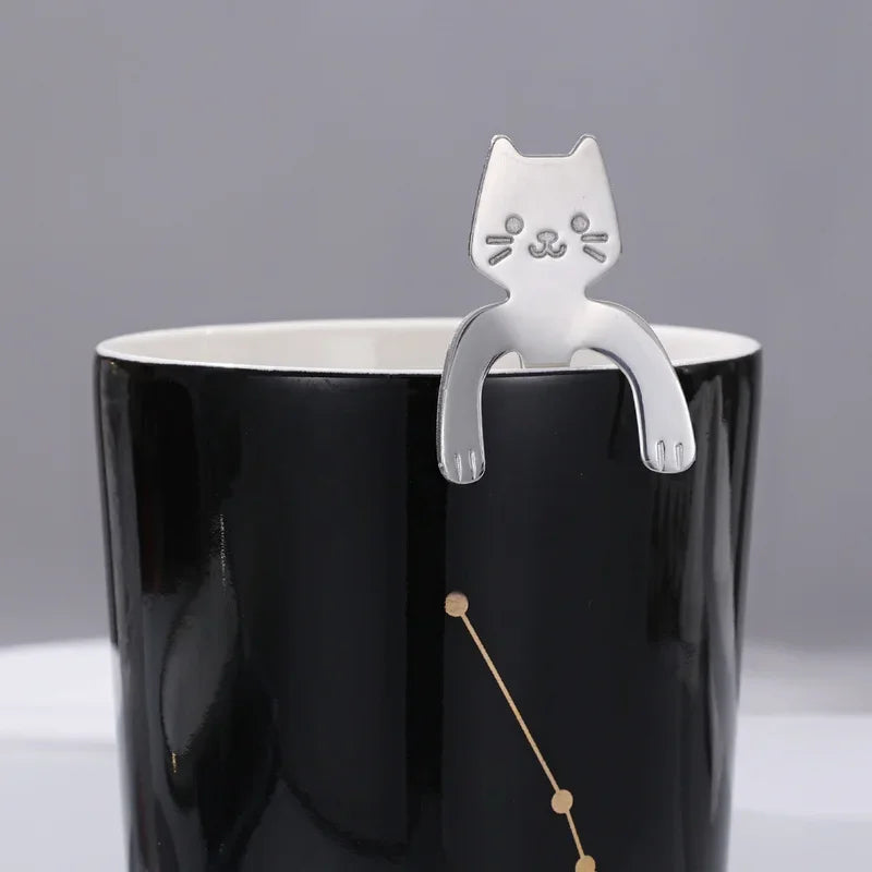 Cat Shape Stainless Steel Coffee Spoon
