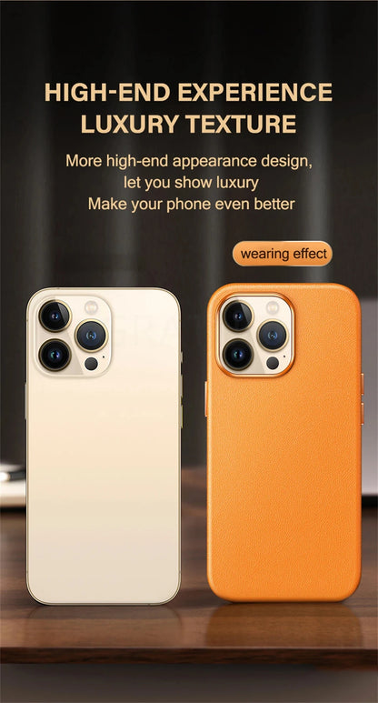 Magnetic Leather Case