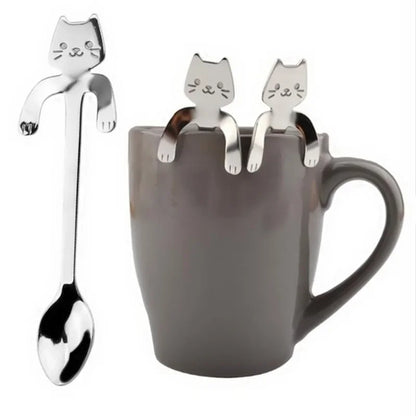 Cat Shape Stainless Steel Coffee Spoon