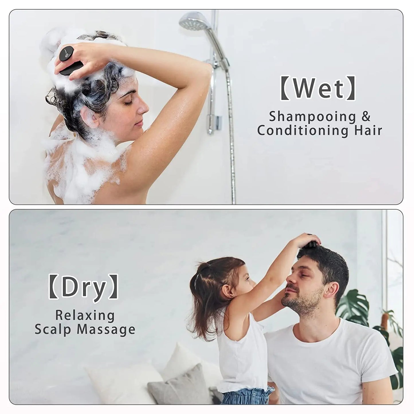 Silicone Scalp Massager Shampoo Brush