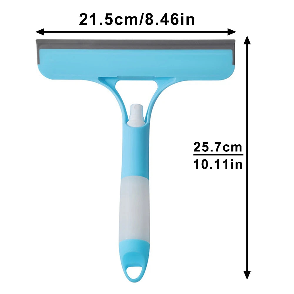Glass Cleaning Wiper with Spray Bottle