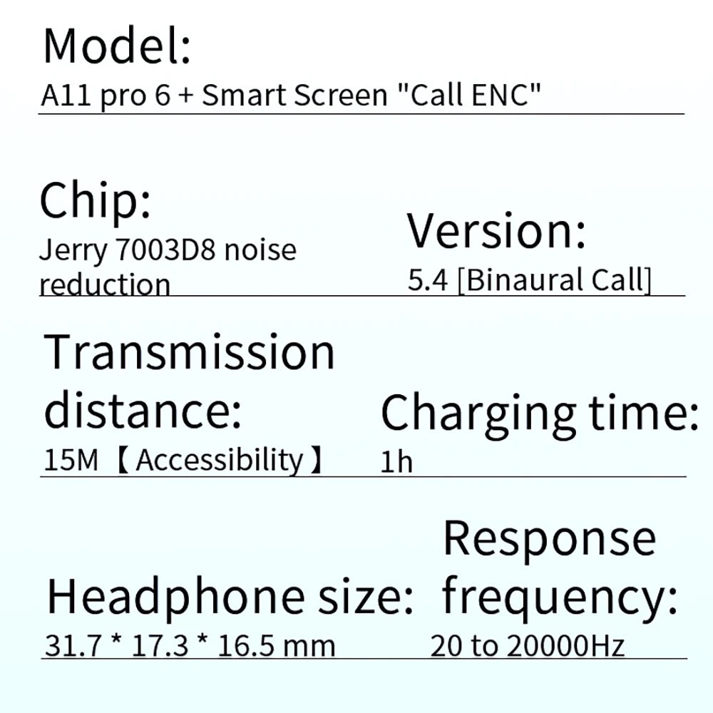 LCD Screen Earbuds