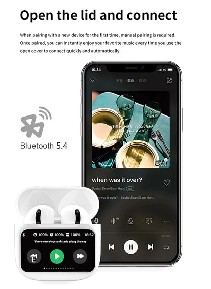 LCD Screen Earbuds