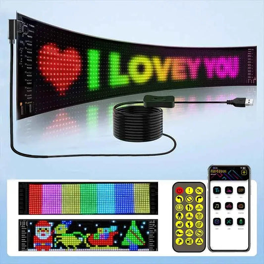 Flexible LED Sign for Car