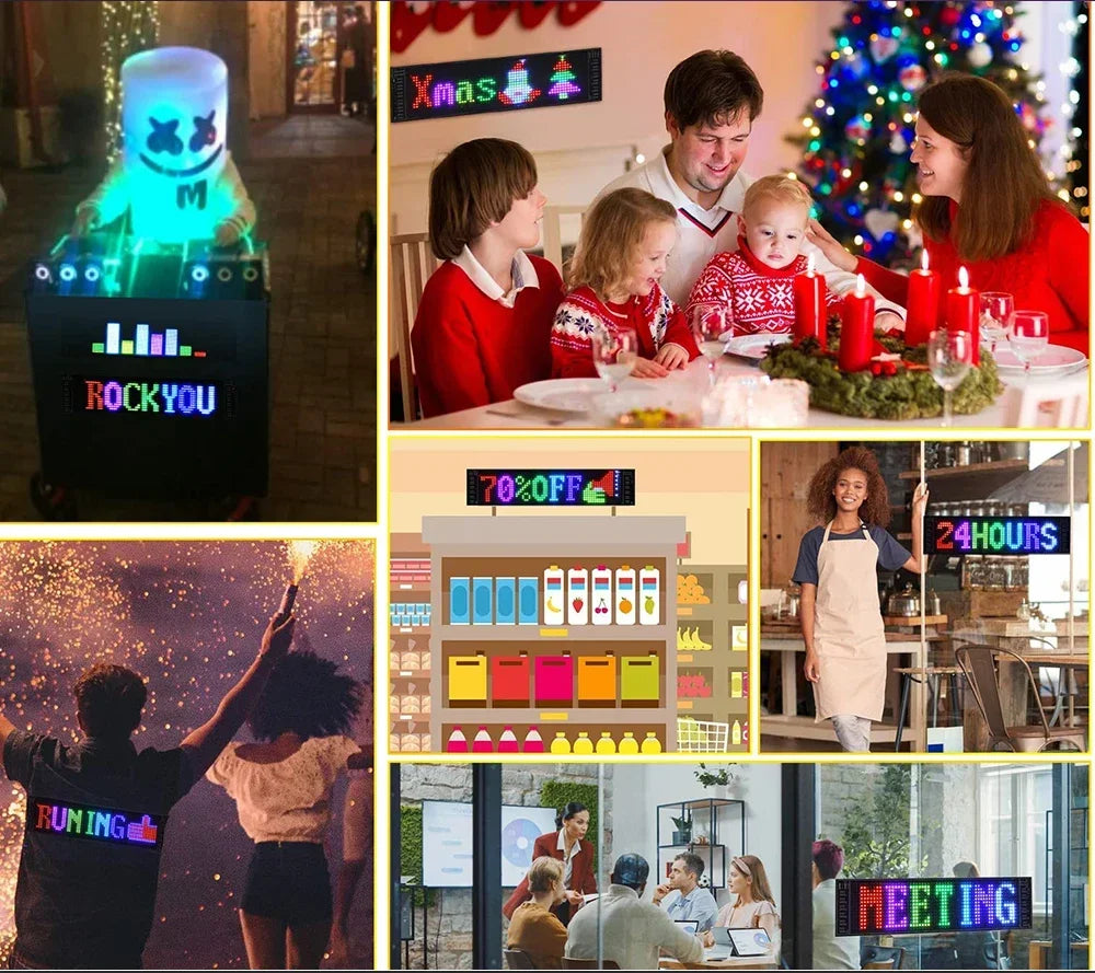 Flexible LED Sign for Car