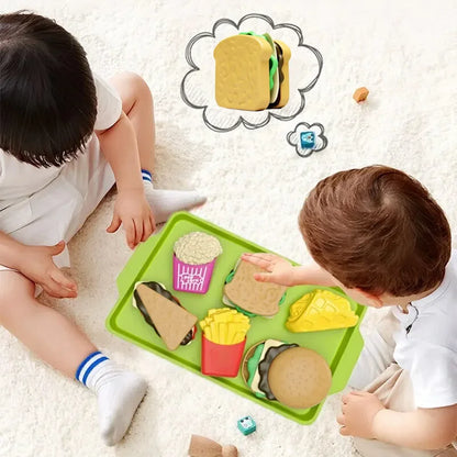 9-Piece Detachable Hamburger Play Food Set