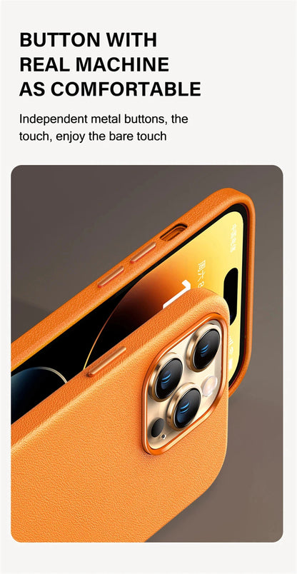 Magnetic Leather Case