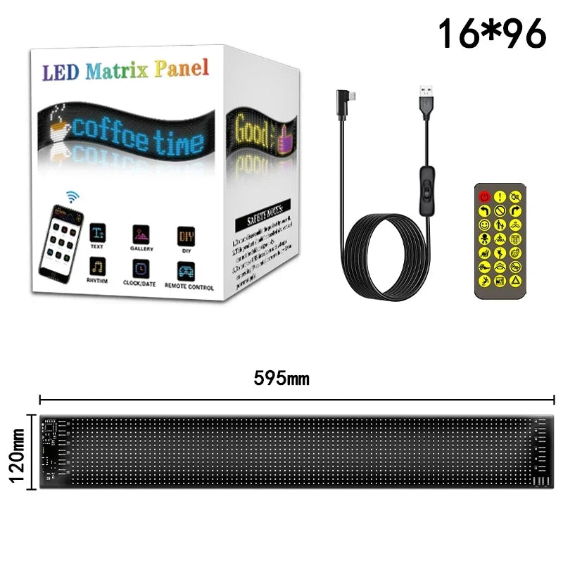 Flexible LED Sign for Car