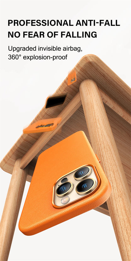 Magnetic Leather Case