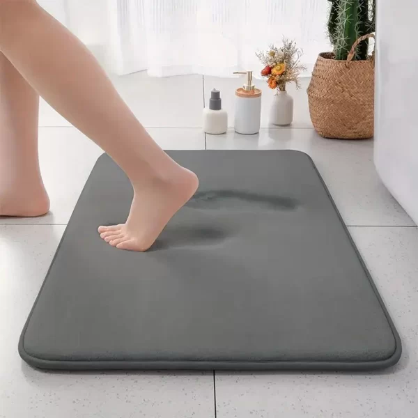 Thickened Non-Slip Bathroom Floor Mat - Absorbent Chenille Door Mat
