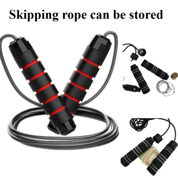 Steel Wire Jump Rope - Tangle-Free Skipping Rope for Cardio Workout